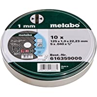Metabo- Discos de Corte- 125 x 1 mm- 10 unidades